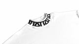 TZ MONOGRAM RIB OVERSIZED TEE - WHITE