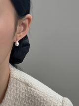 [92.5silver] water pearl earrings