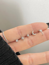 ムーントウィンクルピアスセット / [5 set] moon twinkle piercing set