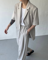 OW ツーボタン半袖ジャケット / OW Two Button Short-Sleeved Jacket (Set - Up / 3 colors)