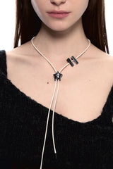 NO.482 [BLACK] スターコードロックネックレス