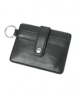 [Mサイズ] ミニマルバースクエアレザーバッグ&マルチカードウォレット / [M size]minimal bar square leather bag & multi card wallet black