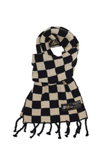 CHECKERBOARD MUFFLER BLACK (6639327608950)