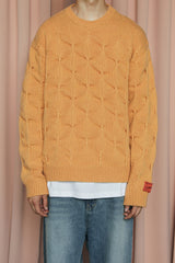 EMBOSSING CLOVER KNIT / SALMON