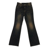 Spotted boots cut pants