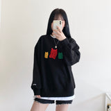 Jellybear Sweatshirt - black (6636643385462)