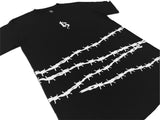 TZ BARBED WIRE TEE - BLACK