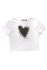 ハートヘアT / Heart Hair Tee WHITE B