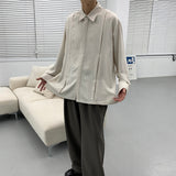 ステッチプリーツシャツ/MN Stitch Pleated Shirt (2 colors)