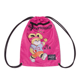 WITTY BUNNY YOUTHHOSTEL GRAPHIC GYM SACK [PINK]