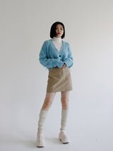 ダメージクロップニットカーディガン/Damage Crop Knit Cardigan (3color)