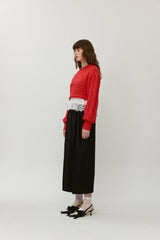 Cropped sweater (With slip)                     