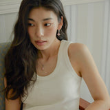 ピンクプルメリアフープピアス/PINK PLUMERIA HOOP EARRINGS