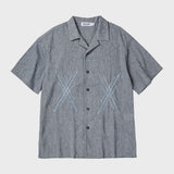ウエスタンリネンハーフスリーブシャツ/WESTERN LINEN HALF SLEEVE SHIRT (GREY)