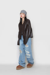 リブドピンタックショートビーニー / ribbed pintuck short beanie