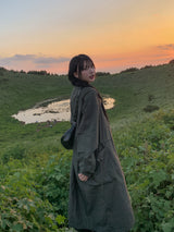 (UNISEX) f/wロングトレンチフィールドジャンパー