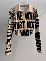 ニュースカラーTシャツ/NEWS COLLAR T-SHIRT