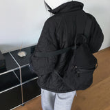 ナカファーライニングボクシーキルティドパッディドジャンパー