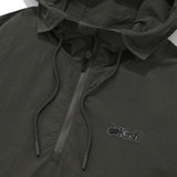 チェリーフーディーウオウブンアノラック／CHERRY HOODIE WOVEN ANORAK [GRAY CHARCOAL]