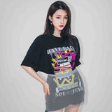 グラフィティ&ファイヤーイグジットオーバーサイズTシャツ / GRAFFITI & FIRE EXIT OVERSIZED TEE