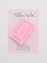 【ロラロラ×サキ】レタリンググリップ/ROLAROLA X SAKI LETTERING GRIP TOK LIGHT PINK