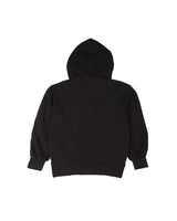 HIGH NECK HOOD ZIP UP BLACK