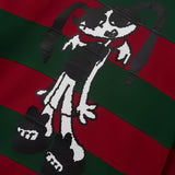 オールモストフェイマスロングスリーブストライプT / Almost Famous Long Sleeve Stripe Tee - Dark Green / Maroon