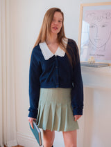 COTTON V-NECK CARDIGAN_NAVY (6580069662838)