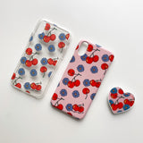 チェリー＆デイジーiPhoneケース/Cherry & Blue Daisy (iPhone) Jelly Case