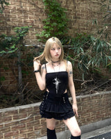 y2k パンクダメージカンカンミニスカート