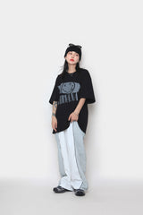 ツートーンカラードストリングパンツ / two-tone colored string pants
