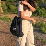 ppocketto denim string bag