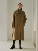 Single wool long coat (6653792485494)