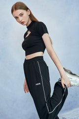 HIDE Cutting Sweat Pants (Black) (6570991648886)
