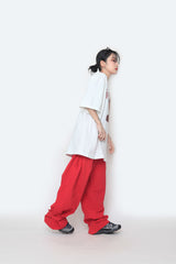 ナイロンヘムスナップパンツ