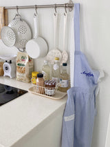 Candy Stripe Apron Embroidered Apron