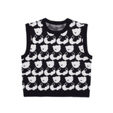 ベアニットベスト / AQO BEAR KNIT VEST (4564988625014)