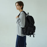 [After Pray Edition] 2-Pocket Cotton Cargo Rucksack (Black&Nickel)