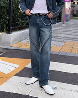 HD County Slit Denim Pants