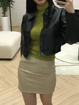 Malo short leather jacket 