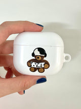 ホワイトカウベアAirPodsケース / white cow bear airpods case
