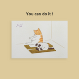 パウンドキャットハンドドローイングポストカード / Poundcat hand drawing postcard