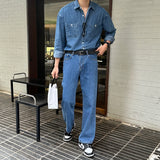 シグルーズフィットデニムパンツ/LMN Sig Loose Fit Denim Pants (4 colors)