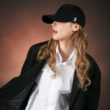 Matte stud over fit ball cap