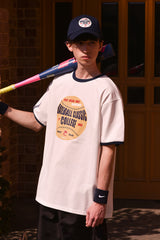ザリアルワンベースボールクルーネックユニセックスTシャツ / The Real One Baseball crew neck Unisex T-shirt