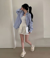 [7color] Paris Pintuck Loose Fit Shirt