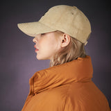 3D Monogram logo corduroy over fit ball cap CREAM