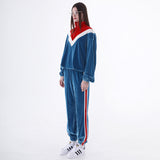 ベルベットジョガーパンツ/0 3 velvet jogger pants - SKY BLUE