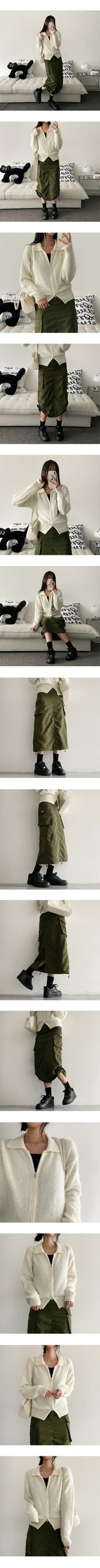 Nefside cargo string long skirt