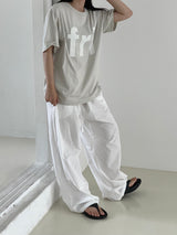 Natural Sleeky string pants